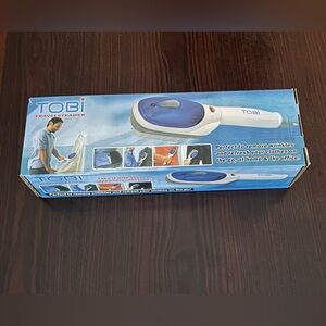 Tobi Portable Fabric Steamer - Blue and White